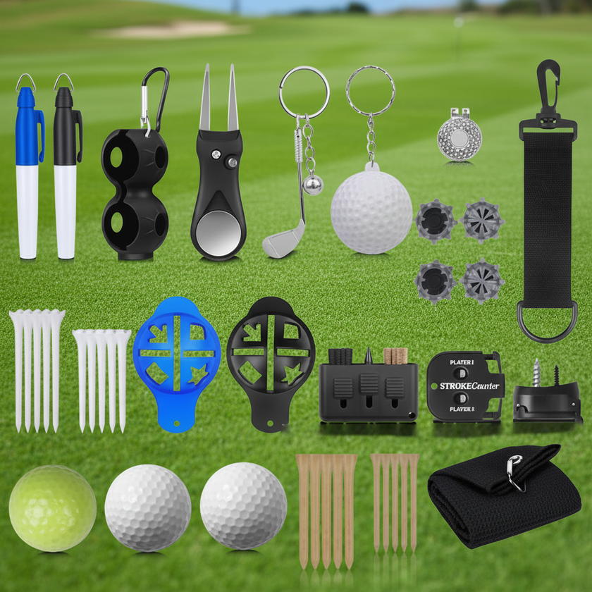 Golf Advent Calendar 24-Piece Gift Set – Golf Balls, Tees & Accessories