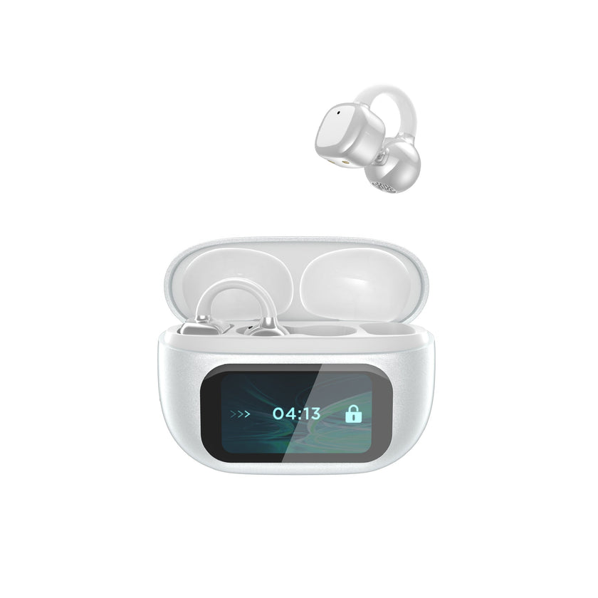 Ear-Mounted AI Bluetooth Headset with Touch Screen and Noise Reduction