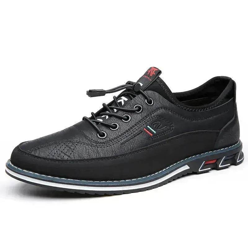 Men's Genuine Leather Casual Comfort Dress Shoes – Waterproof Non-Slip Buckle Strap EU 38–53
