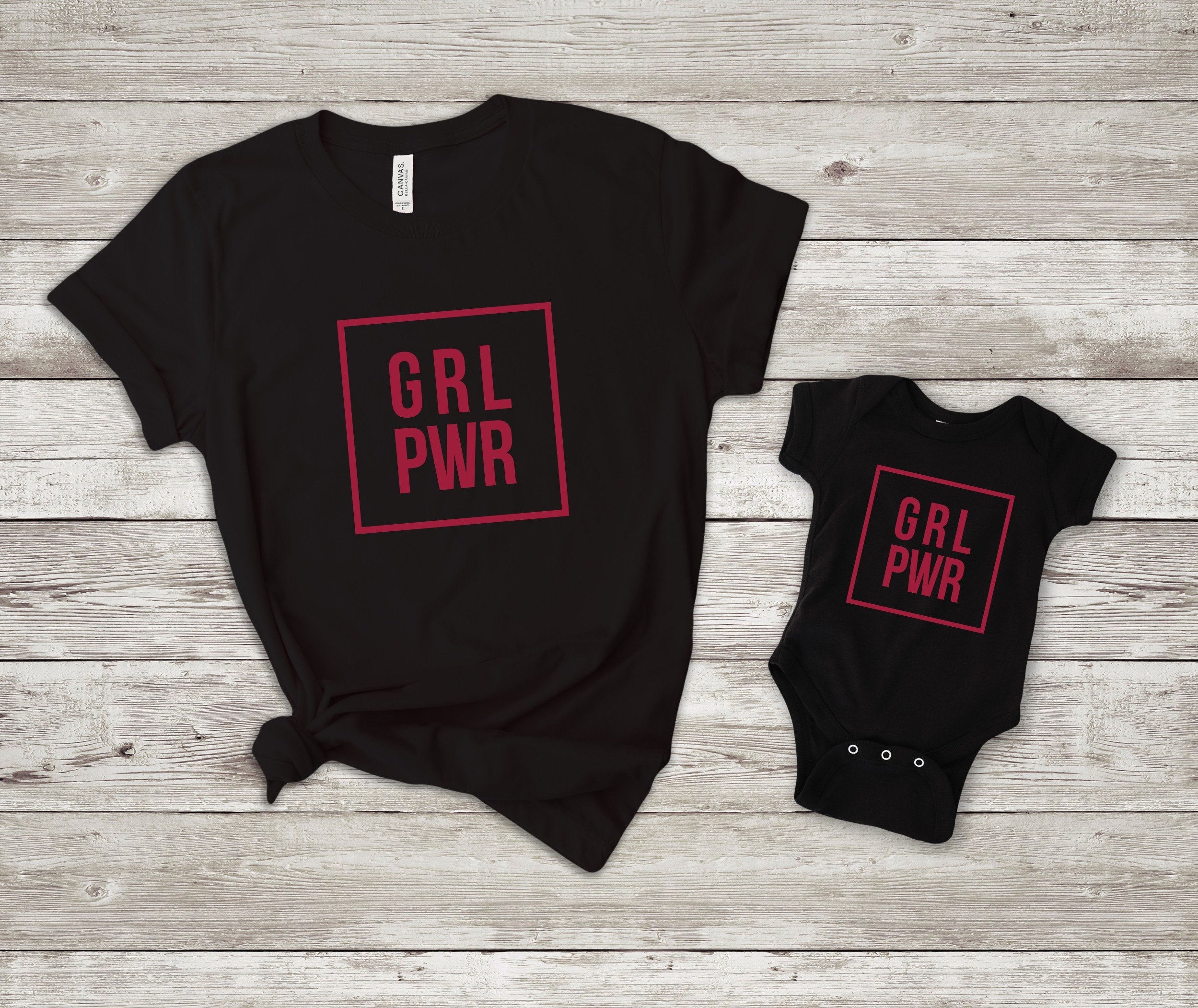 GRL PWR Matching Mommy and Me Shirts