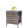 Outdoor Patio Furniture 1 Coffee Table With Clear Tempered Glass