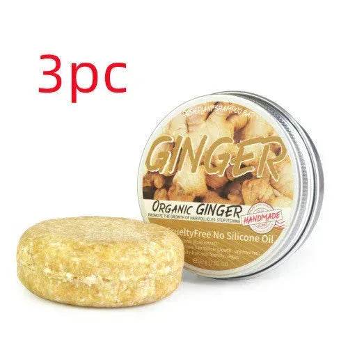 Ginger Plant Shampoo Bar Soap Anti-dandruff Refreshing