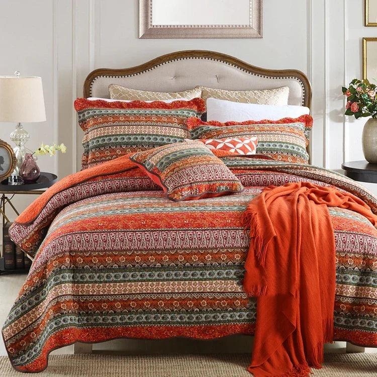 Bedspread Pure Cotton Summer Cooling Duvet Airable Cover Bed Three-piece Set