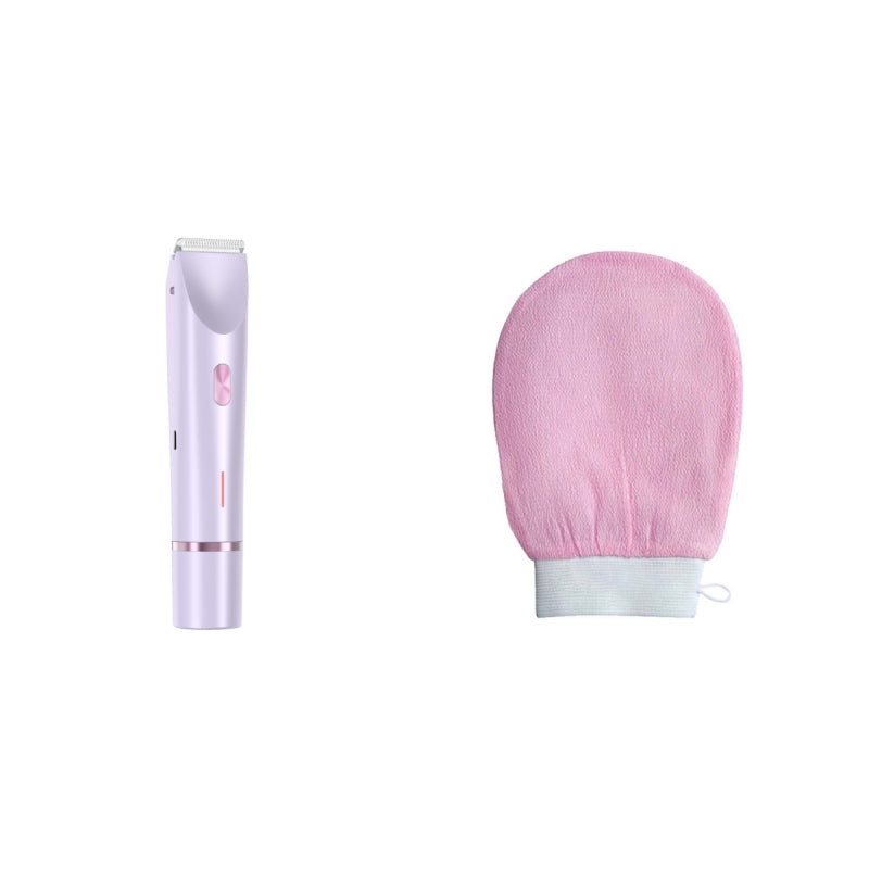 Women's 2-in-1 Electric Shaver & Bikini Trimmer – Wet/Dry Body Hair Razor (Pink, Blue, Purple)