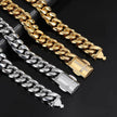Stainless Steel Cuban Link Chain Personality Bracelet