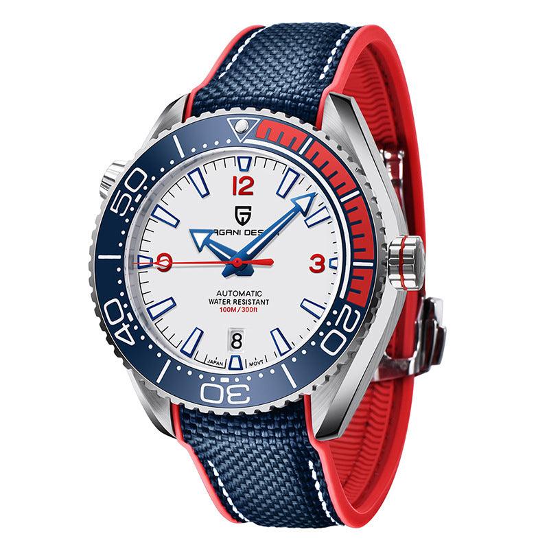 Men's Luminous Mechanical Watch Rotatable Bezel Sports Watch