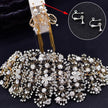 Luxury and Elegant Bridal Flower Rhinestone Headband Fashion Accessories set