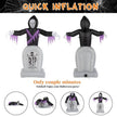 Grim Reaper And Grave, Halloween Inflatable Decoration 12V