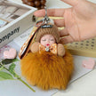Cute Sleeping Doll Plush Doll Keychain Pendant Backpack Handbag Wallet Accessories