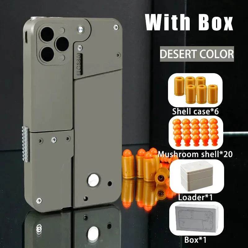 mobile phone shape folding soft bullet gun toy