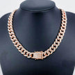 Alloy Line Cuban Link Chain Diamond Bracelet