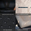 Dog Car Back Seat Bed – Plush Bolstered Pet Travel Seat (Khaki)