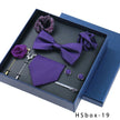 8-Piece Men's Formal Wear Gift Box Set – Bow Tie, Pocket Square, Cufflinks & Tie Clip | Canada & USA