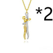 Hot Sale Affectionate Hug Necklace Couples Anniversary Valentine's Day  Gift Fashion Punk Street Style Pendant Necklace