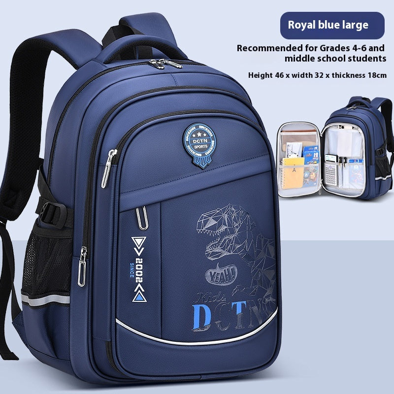Kids Multi-compartment Ergonomic School Backpack – Large Capacity Burden-Reducing Schoolbag (Grades 1–9)