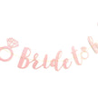 Wedding Party Decoration Banner – Glitter Pull Flag & Diamond Ring Pendant Set
