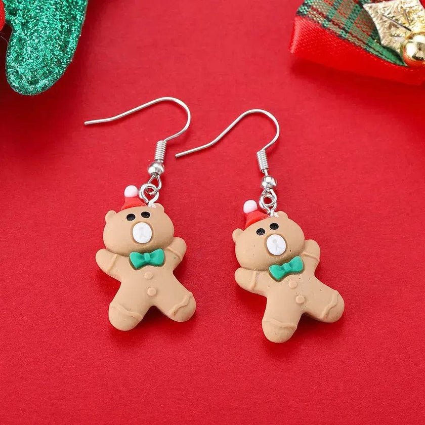 Creative Cartoon Christmas Earrings Fashion