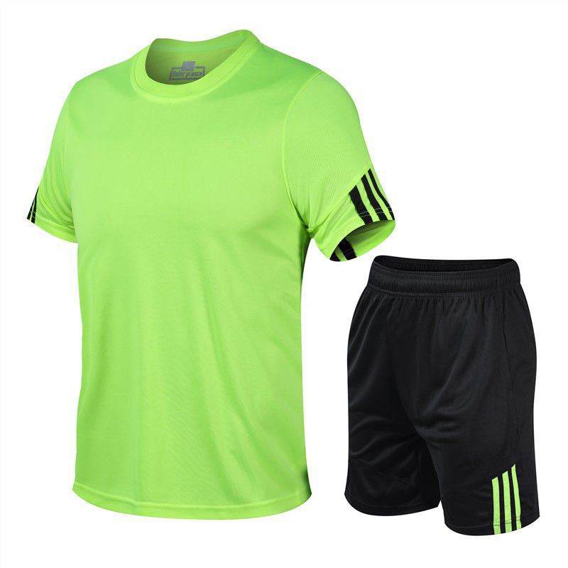 2pcs Men's Sportwear Soccer Football Active wear Fitness wear for men