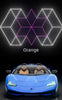 480W Honeycomb LED Car Detailing Station Light 2.4x4.8m 50000H Car Wash Shop Bay Light