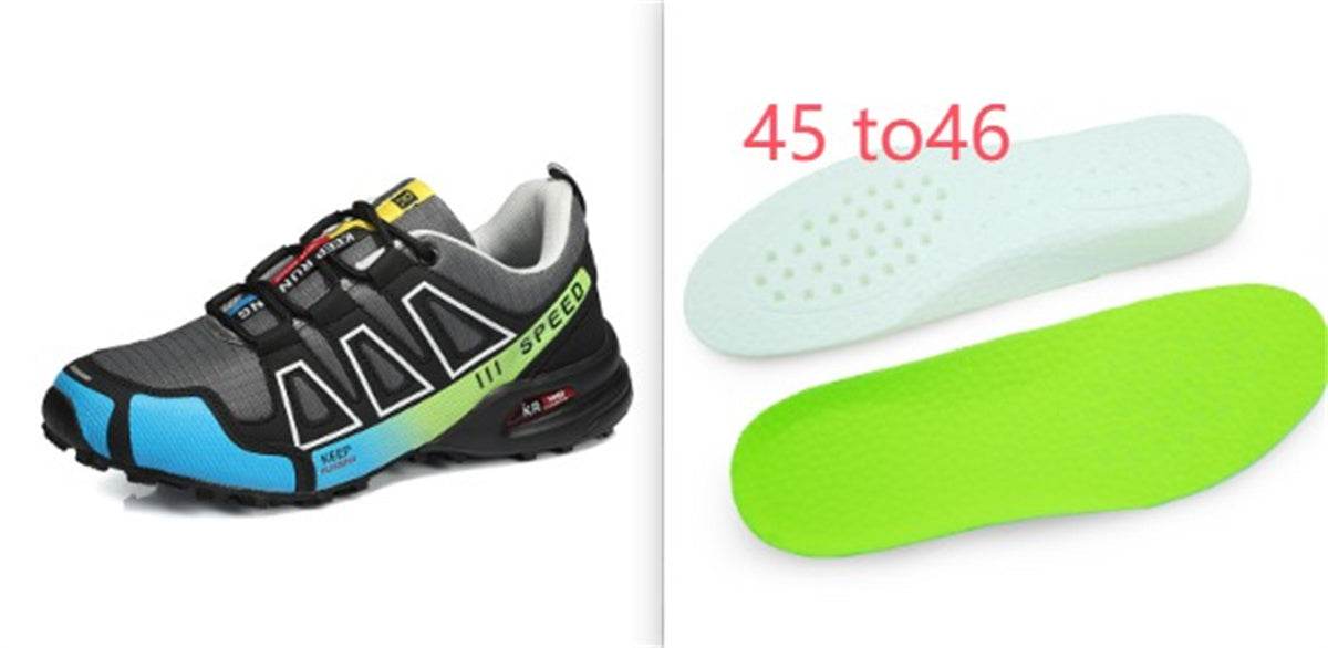 Men's Hiking Shoes – Ultra-Light, Breathable & Shock-Absorbing | Black, Blue, Red, Green | EU 36–48