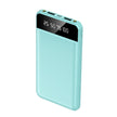 10000mAh Ultra Slim Power Bank Digital Display LED Flashlight 2 USB Ports Airline Approved