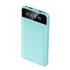 10000mAh Ultra Slim Power Bank Digital Display LED Flashlight 2 USB Ports Airline Approved