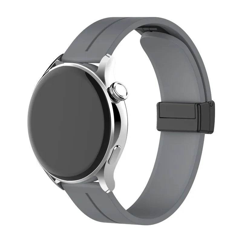 Applicable Watt4 Strap Silicone Magnetic Folding Buckle Watch Band