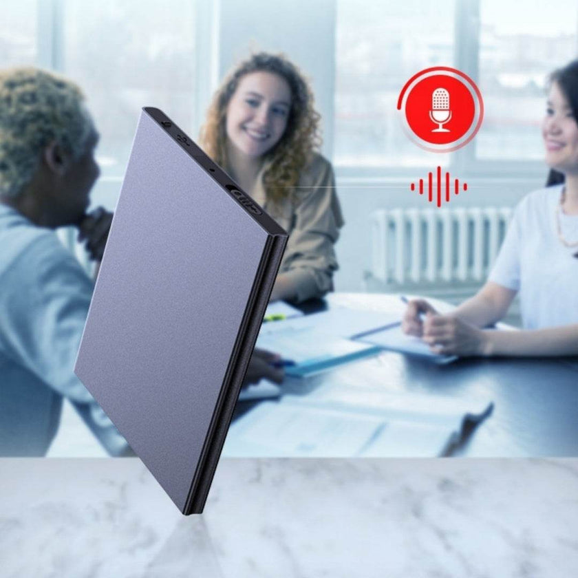 Smart Voice Recorder HD Noise Reduction Ultra-thin Portable Voice Activated Audio Recorder