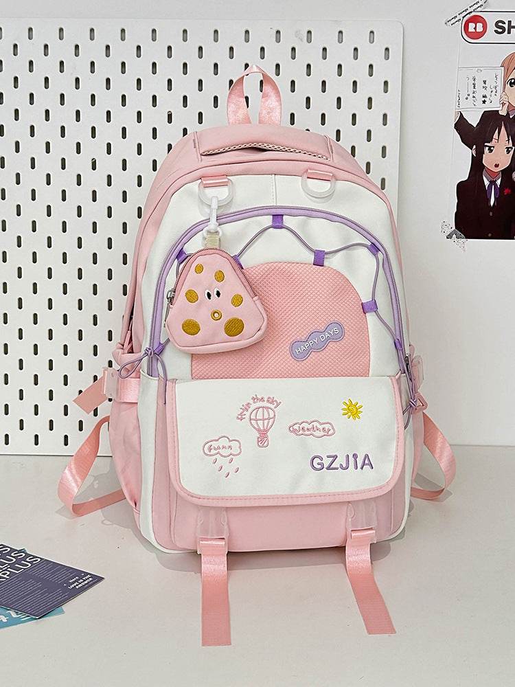 Contrast Colour School Bag – Spacious & Easy Carry