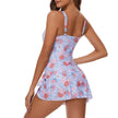 Printed Girls' Skirt Style One-piece Swimsuit Covers The Belly And Makes You Look Slim And Quick Drying