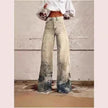 Women's 3D Printed Bootcut Flared Pants – Graphic Print Wide Leg Casual Trousers