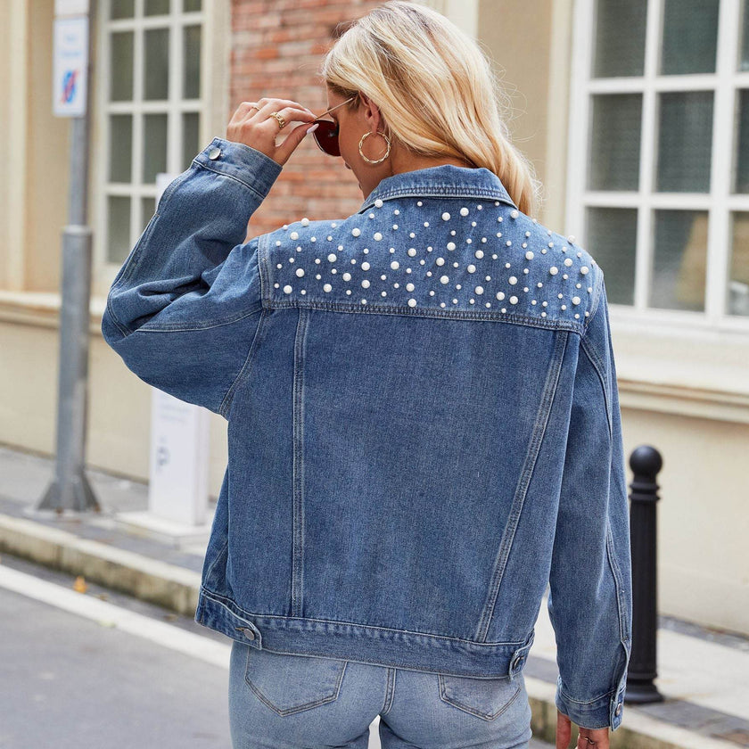 Top for Women – Street Fashion Denim Long Sleeve