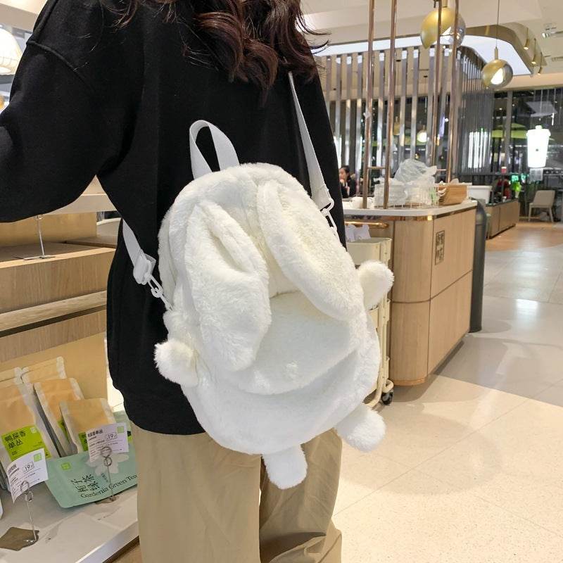 Fashion Mini Small Plush Cute Bunny Backpack for Girls