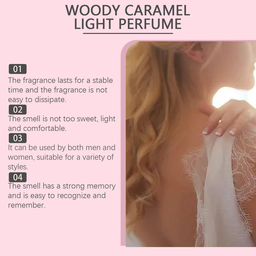 Woody Caramel Light Perfume – 50ml Sandalwood & Musk Scent