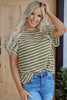 Striped Side Slit Top — Relaxed Casual Top for Women