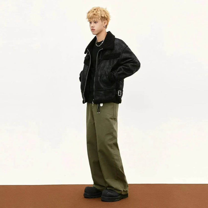 All-in-one Buckled Cotton Coat Jacket Men