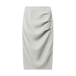 Retro  Design Casual Temperament Side Slit long Pencil Skirt for work