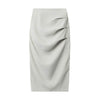 Retro  Design Casual Temperament Side Slit long Pencil Skirt for work
