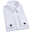Men's French Cufflinks Dress Shirt – Slim Fit Business Formal Wear | Canada & USA