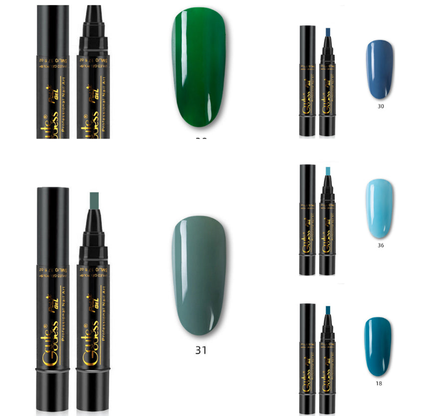 3-in-1 Nail Glue Pen – Gel, Magnet & French Manicure Tool (36 Colours + Sets)