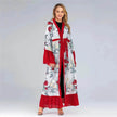 Fashion Floral Open front Abaya  Kimono Abaya for Middle Eastern Dubai Turkey Arab Women