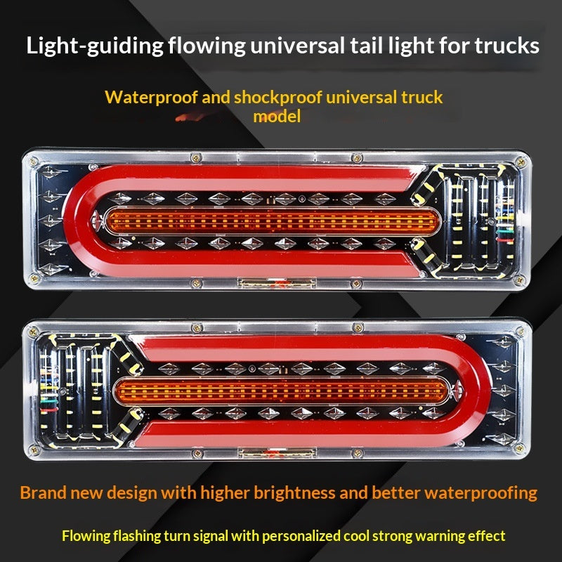 24V Universal Truck Rear Light Assembly – Multicolor LED Tail Light for Trucks Canada
