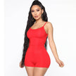 Women's One piece Athleisure wear Sleeveless Suspender Workout Yoga Short Jumpsuit