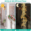 1Pc 7.87FT Lighted Birch Garland Lighted Twig Vine Lights 144LED Birch Garland With Lights String Light With Timer 8 Modes IP45 Waterproof For Christmas Fireplace Home Decoration