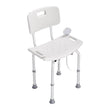 Shower Chair, Shower Seat With Back, Adjustable Height Shower Stool, Shower Chair For Inside Shower Bathtub, Non-slip Bathroom Bench Bath Chair For Elderly Disabled Handicap, 350 Lbs Capacity