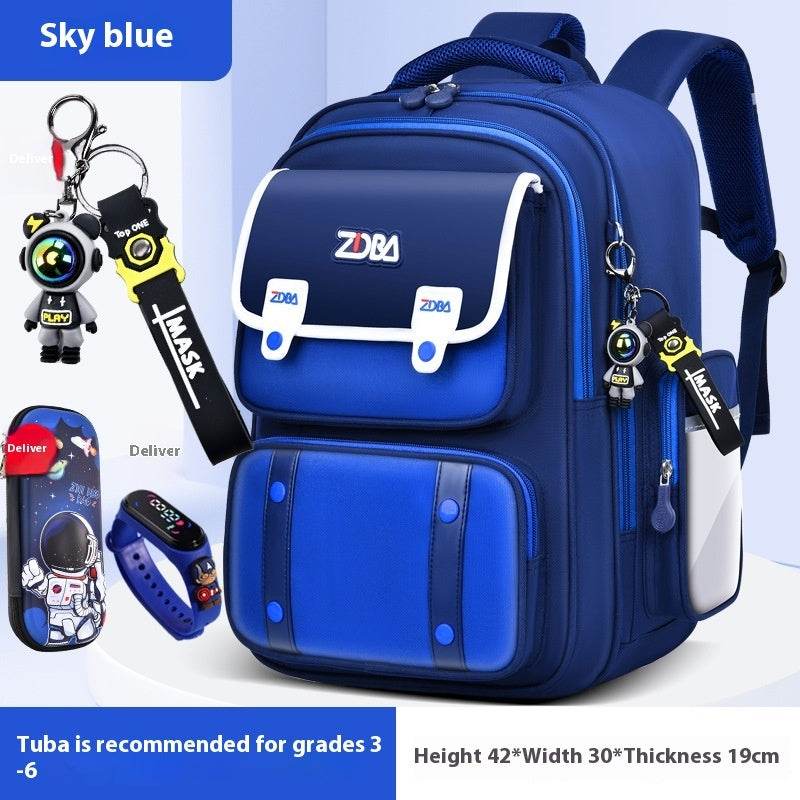 Elementary School Spine Protection Backpack Water resistant School bag
