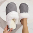 Winter Warm Plush Slippers for Women and Men, Non-Slip Fuzzy House Shoes