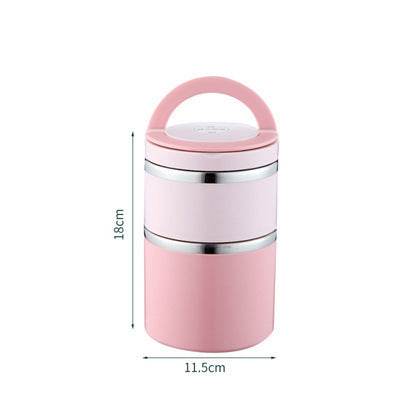 Portable Minimalist Stainless Steel Thermal Insulated Lunch Container