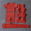 6pcs Yoga Workout Outfit set for women Gym clothes