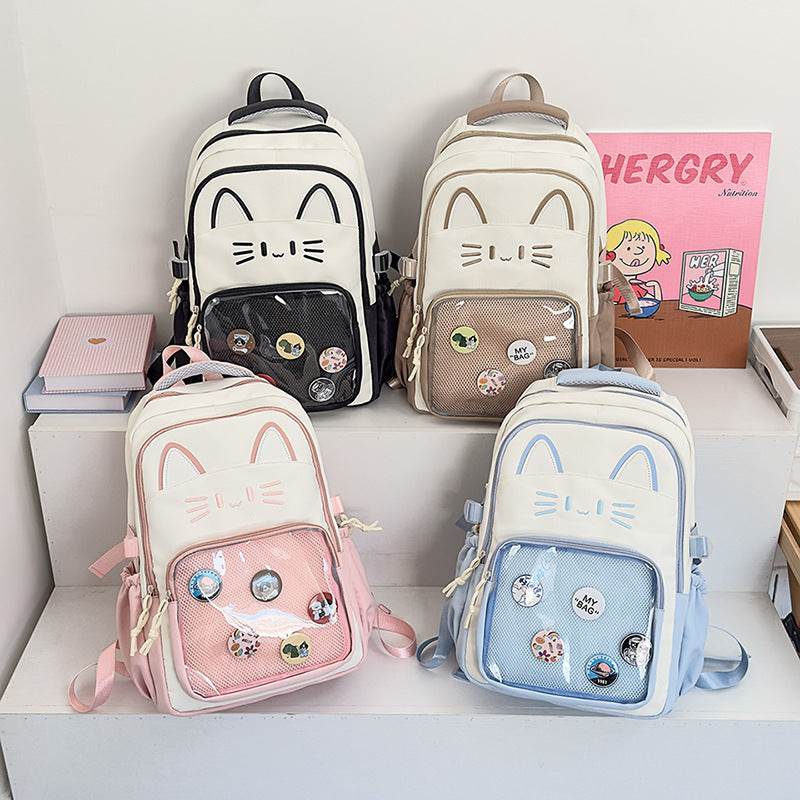 Cartoon Campus Backpack for Girls – Japanese Style